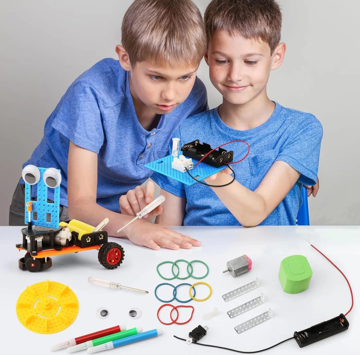 Kit Robótica STEAM Ludimente x4 MADERA (PINTABLES)