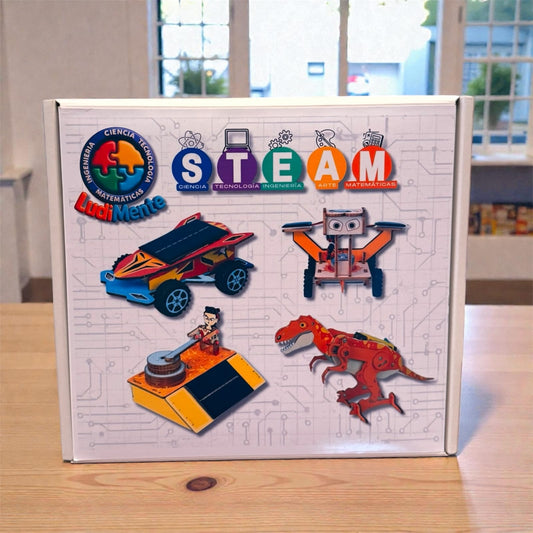 Kit Robótica STEAM Ludimente x4 MADERA (PINTABLES)