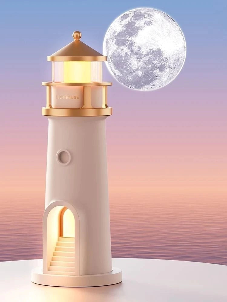 Lampara Inalambrica Faro Con Proyector De Luna Llena con Bluetooth y Parlante