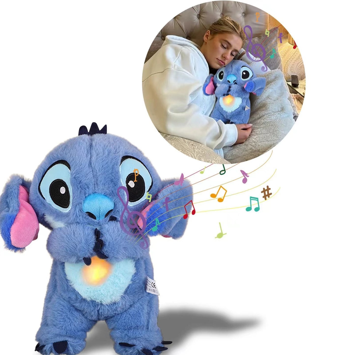 Peluche Stich que Respira con luz y sonidos